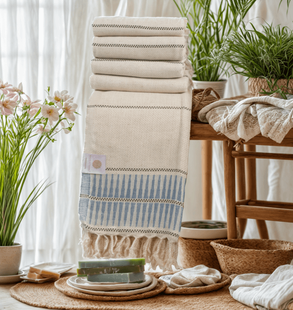 Turkse Handdoek Linnen (100x180cm) | Luxe & Sneldrogende Hamamdoek