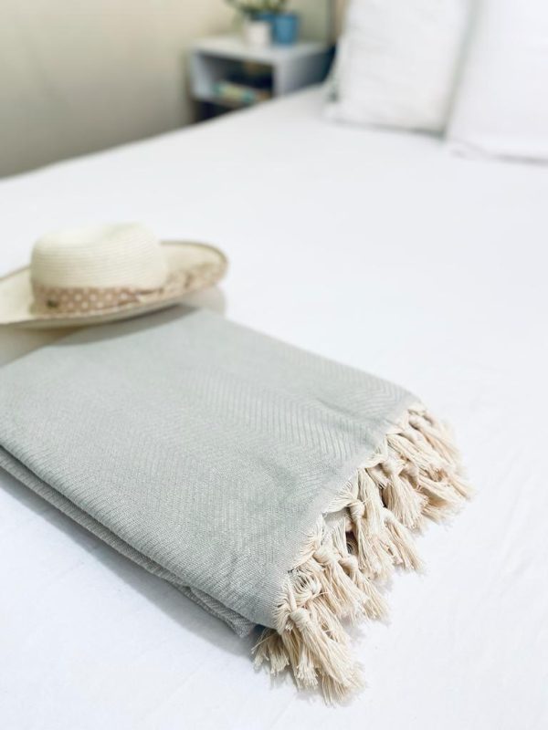Handgeweven Deken 'Ayvalik' | Authentiek Plaid van Gerecycled Katoen - Afbeelding 6