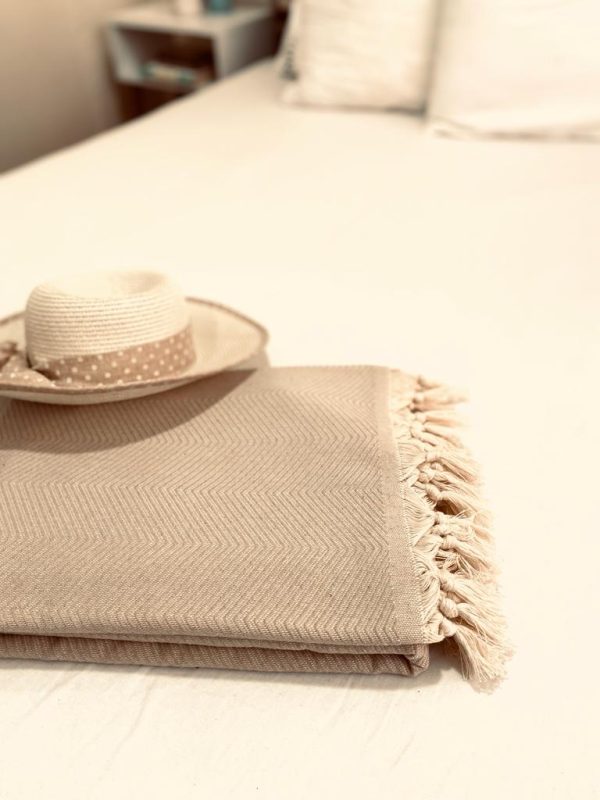 Handgeweven Deken 'Ayvalik' | Authentiek Plaid van Gerecycled Katoen - Afbeelding 4