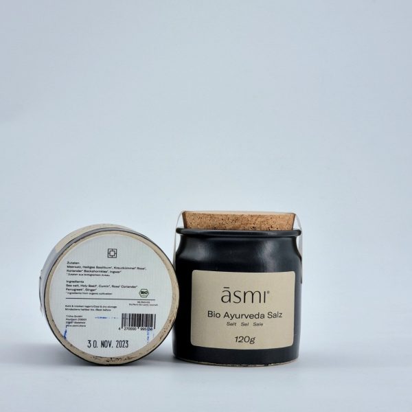 Āsmi Ayurvedisch Kruidenzout – 100% Natuurlijk Zeezout met Bio-Kruiden – 100gr - Afbeelding 2